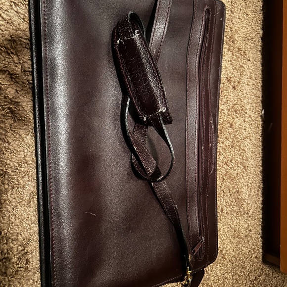 Deep maroon/brown briefcase - Picture 12 of 12